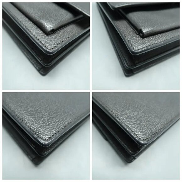 SAINT LAURENT Sunset Grey Leather Shoulder Bag 1311-011825 - Picture 6 of 13